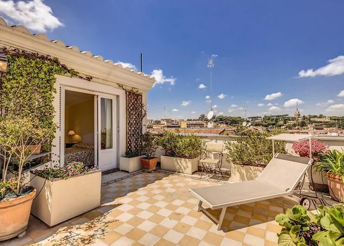 Attic With Terrace Overlooking St Peter's Basilica *